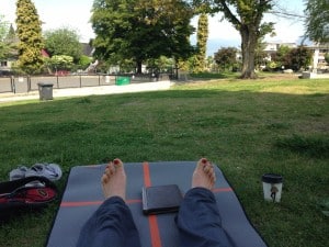 My favourite mat! Great for everything - even lounging in Grandview Park between classes!
