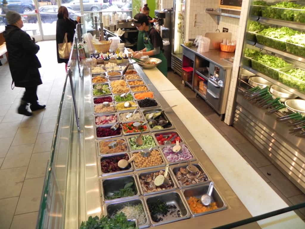 Sweetgreen, a restaurant chain featuring lots of healthy options. 