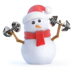 A snowperson with dumbbells: how not to fall off the exercise wagon
